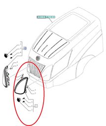 Lampa lewa New Holland CNH 84340283 - 87700669
