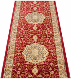 Profeos Czerwony elegancki chodnik vintage na metry -