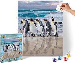 Schipper 609130887 Malowanie według numerów  pingwiny cesarskie