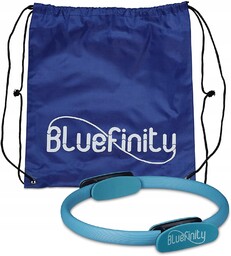Ściskacz Bluefinity Kółko do pilates niebieskie Relaxdays