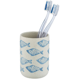 WENKO Kubek na szczoteczki ceramiczny AQUAMARIN