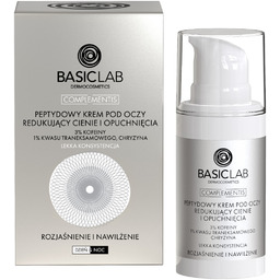 BASICLAB Complementis Peptydowy krem pod oczy redukujący cienie