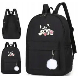 Młodzieżowy Plecak Szkolny z Pieskiem Husky Pies Prezent