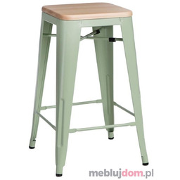 Hoker PARIS WOOD 65 cm sosna naturalna Zielony