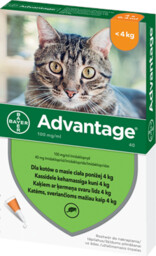 ADVANTAGE kot 0,4 ml (do 4 kg) -