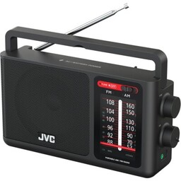 JVC Radio RA-E435B Analogowe Przenośne Czarny