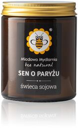 Naturalna świeca sojowa Sen o Paryżu Miodowa Mydlarnia