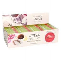 Herbata ziołowo-owocowa Veertea Melisa z truskawką 100x2g