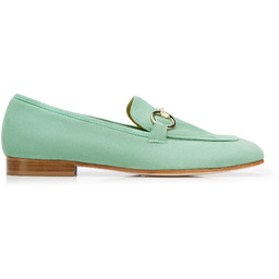 Damskie mokasyny zamszowe z kwadratowym noskiem i wędzidłem