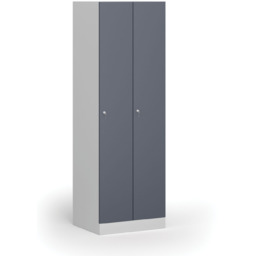 Metalowa szafka ubraniowa S1, 2-drzwiowa, 1850 x 600