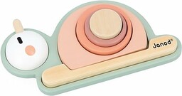 Janod - Multisensoryczna ślimaka do układania w stos,