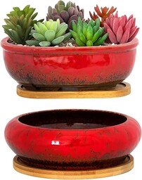 ARTKETTY Doniczki na sukulenty, ceramiczne doniczki na sukulenty