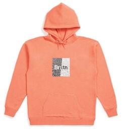 bluza BRIXTON - Crowd Hooded Fleece Coral (CORAL)