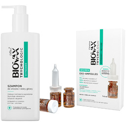 Zestaw L''Biotica Biovax Trychologic Wypadanie i Gęstość Exo-Ampoules,