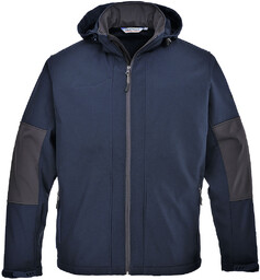 PORTWEST TK53 SOFTSHELL Z KAPTUREM (3L).; GRANATOWY