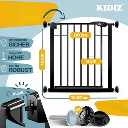 Barierka zabezpieczająca rozporowa metal KIDIZ 87 x 75