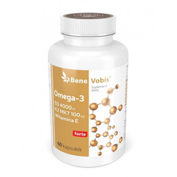 Omega-3 + D3 FORTE 4000IU + K2 MK7