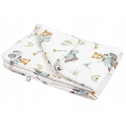 Bambusowa Kołderka Niemowlaka Traktory 65X75 Bonjour Cherie