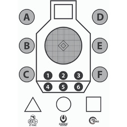 Tarcze strzeleckie RANGE SOLUTIONS AIM SMALL - 50