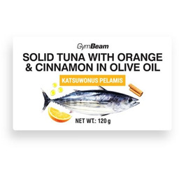 GymBeam Tuńczyk w oliwie z oliwek z pomarańczą