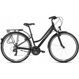 Rower trekkingowy Kross Trans 1.0 czarny szary połysk