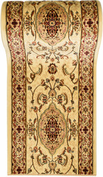 Edinos Kremowy chodnik na metry w elegancki wzór