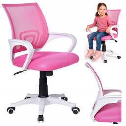 Fotel Obrotowy Biurowy Krzesło Dla Dzieci Dziecka Dziewczynki