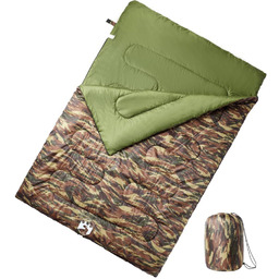 vidaXL Śpiwór dwuosobowy dla dorosłych, z poduszkami, 3-4