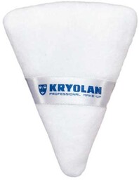 Kryolan, puszek do pudru, trójkątny