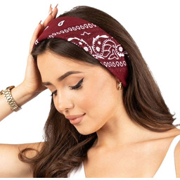 BANDAMKA BANDANA Alessio CHUSTKA CHUSTA bordowa