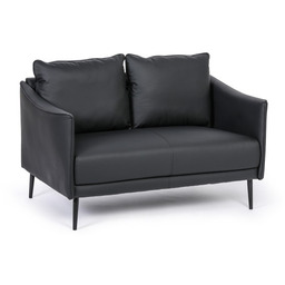 Sofa PATTY, 2-miejscowa, czarny