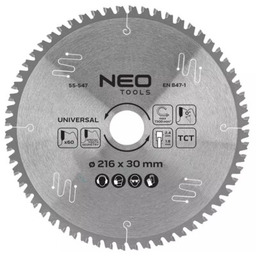 NEO TOOLS Tarcza do cięcia 55-547 216 mm