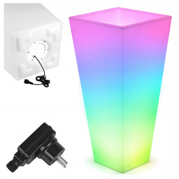 Donica Doniczka Led Rgb 20L Lampa Ogrodowa 230V