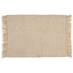 Giftdecor Dywan z frędzlami z naturalnej bawełny, 80