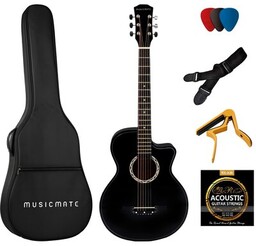 MUSICMATE Gitara akustyczna MM-G20 MoonMelody Czarny