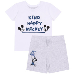 Dresowy komplet niemowlęcy z krótkimi spodenkami Myszka Mickey,