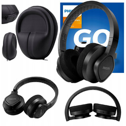 Słuchawki Philips +etui Bezprzewodowe Nauszne Bluetooth Czarne Uniwersalne