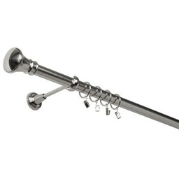 Karnisz pojedynczy 25 mm efekt stali I 160