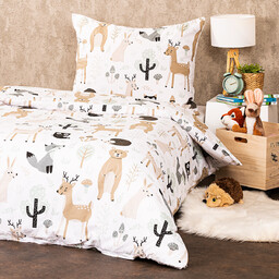 4Home Pościel bawełniana Nordic Friends, 160 x 200