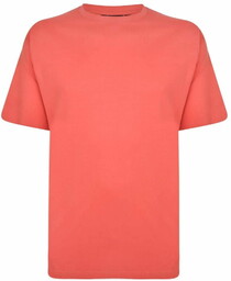 T-shirt Gładki Koralowy ESPIONAGE Duże Rozmiary