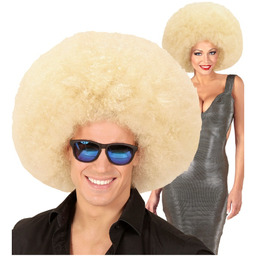 Duża peruka afro blond, wysokiej jakości