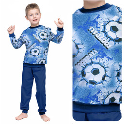 Piżama Dziecięca Dla Chłopca Chłopięca Bawełniana Długi Rękaw