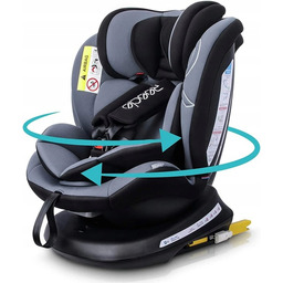 Fotelik Samochodowy Dziecięcy 0-36 Kg Isofix Obrotowy 360