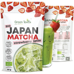 Bio Matcha Japońska Latte Truskawkowa strawberry instant 90