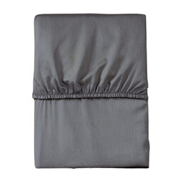 Detexpol Prześcieradło mikrosatynowe 220x200 szare jednobarwne z gumką