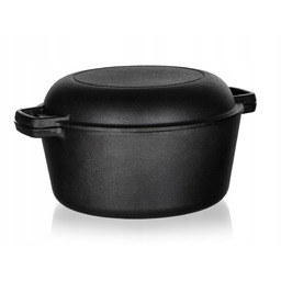 Garnek żeliwny 6,6L z pokrywą Excellent Banquet Brytfanka