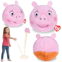TY Świnka Peppa Mama Świnka Pluszak-piłka, SKACZĄCA maskotka,