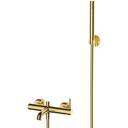 Bateria wannowa z zestawem prysznicowym, ZŁOTA
