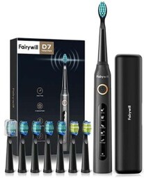 FairyWill Szczoteczka soniczna do zębów z zestawem końcówek