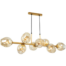 ITALUX Lampa wisząca Borgo PND-30843-8 GD+AMB oprawa